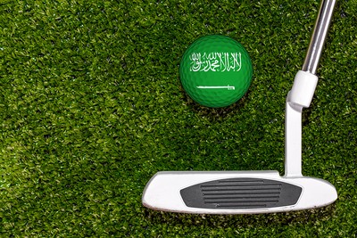 Saudi Arabia Flag Golf Ball and Putter