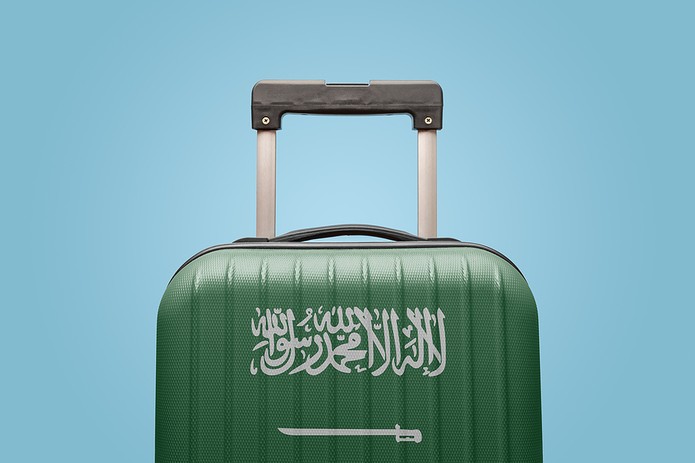 Saudi Arabia Flag Suitcase