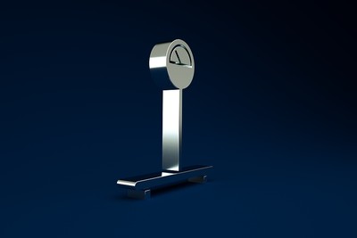 Silver 3D Scales Icon