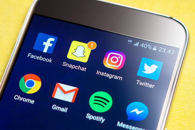 Social Media Apps on Smartphone