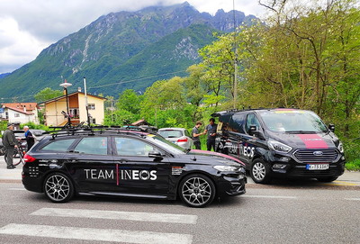 Team INEOS Support Vehicles