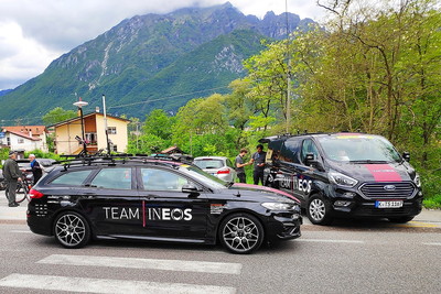 Team INEOS Support Vehicles