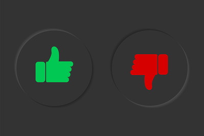 Thumbs Up and Thumbs Down Buttons