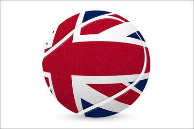 UK Flag Tennis Ball
