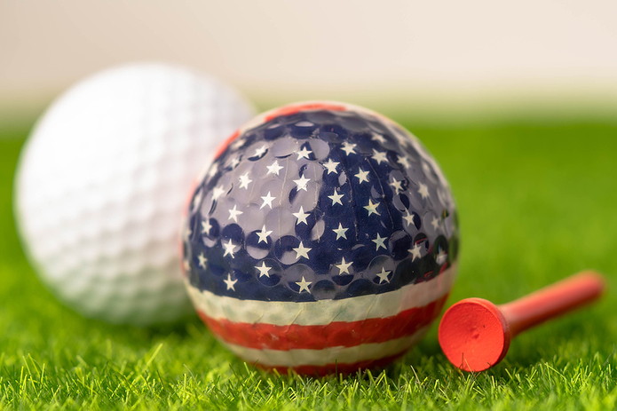 USA Flag Golf Ball
