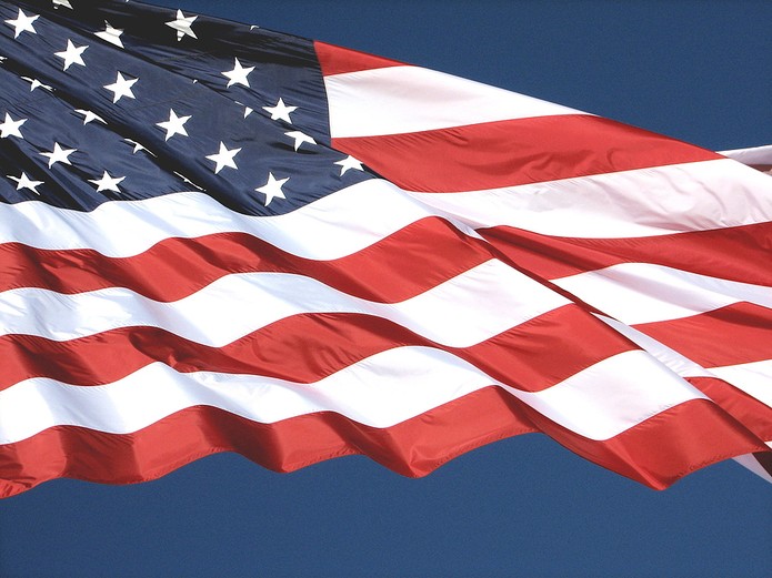 Unfurled USA Flag