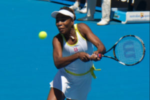 Venus Williams Playing Forehand at the Australian Open Tennis