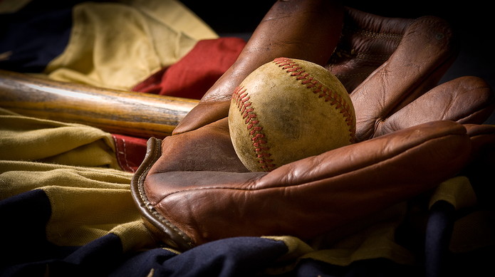Vintage Baseball and Glove