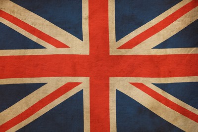 Vintage British Canvas Flag