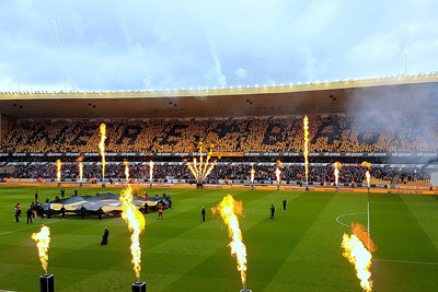 Wolves Stadium Celebration of 2018 Championship Title