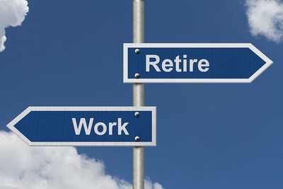Work or Retire Road Signs