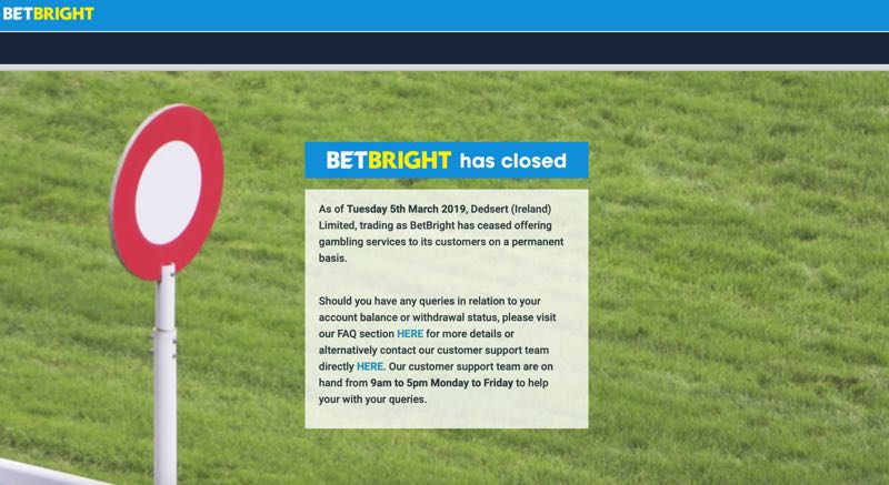 BetBright closed