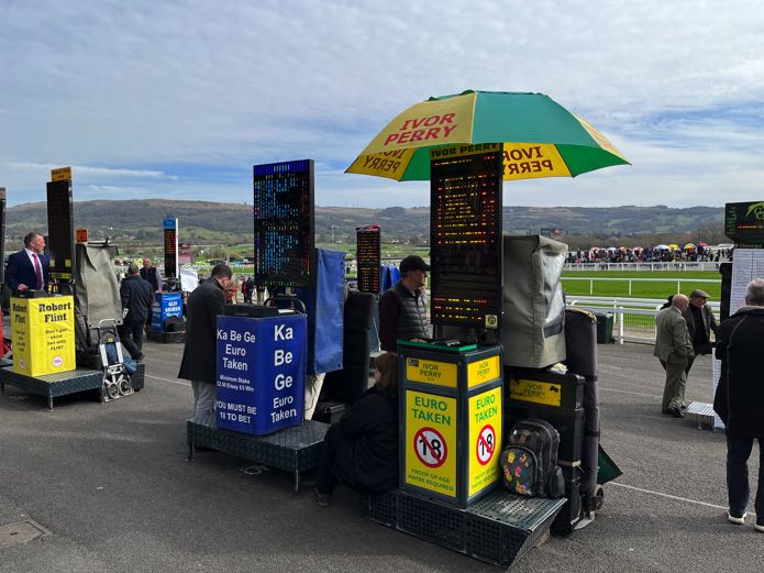 Bookies at the racecourse