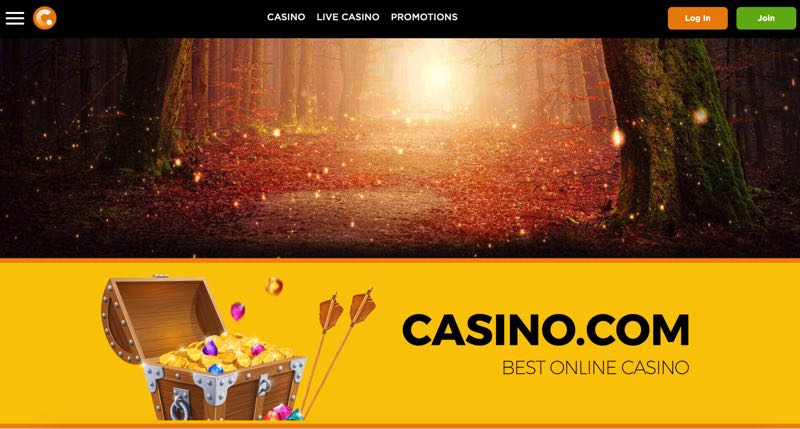 Casino.com screenshot