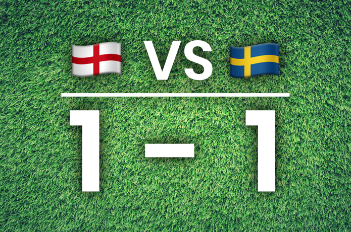 England vs Sweden 1-1